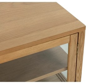 Natúr színű TV-állvány tölgyfa dekorral 160x50x40 cm Ceci – MOME