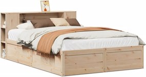 vidaXL tömör fenyőfa ágy matrac nélkül 140 x 190 cm