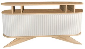 Stor Oak and White konzolasztal