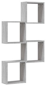 4 db szürke sonoma fali kockapolc 30 x 15 x 30 cm