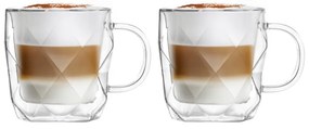 Geo 2 db-os duplafalú bögre szett, 330 ml - Vialli Design