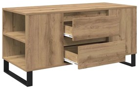 vidaXL Dohányzóasztal Artisan tölgy 102 x 44,5 x 50 cm Faanyag