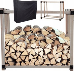 Kandalló fa állvány fa huzattal 1,1 m3 Öko Tömör