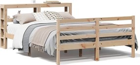 vidaXL tömör fenyőfa ágy matrac nélkül 160 x 200 cm