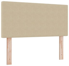 Box Spring ágy matraccal világos zöld szürke 90x200 cm kordbársony