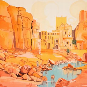 Poszter 20x20cm Romok a nap alatt