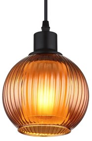 Globo 15638B - Csillár zsinóron ZUMBA 1xE27/25W/230V átm. 15 cm réz