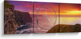 Kép - Cliffs of Moher (órával) (90x30 cm)