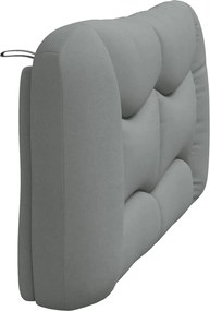 világosszürke szövet fejtámla párna Hvar 160 cm