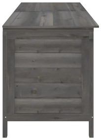 antracit tömör fenyőfa kerti tárolóláda 198,5 x 50 x 56,5 cm