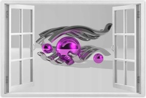 Poszterek 60x40 Lila gömbök a kézben