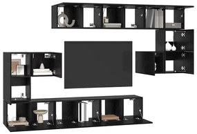 TV szekrény garnitúra 10 pcs Musta tammi 60 x 30 x 30 cm