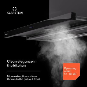 Klarstein Mariana 90 Neo, lapos páraelszívó, 90 cm, 640 m³/h, légelszívás, LED