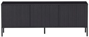 Fekete borovi fenyő TV-állvány 150x56 cm Gravure – WOOOD