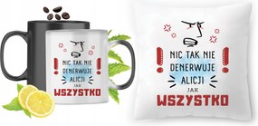 Alice-nek Varázsbögre fényképes nyomott mintás párna szett