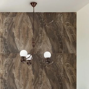 Brilagi - LED Csillár láncon COTTAGE 3xG9/40W/230V barna/fehér