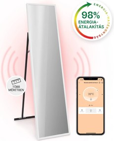 Klarstein La Palma 900 smart, infravörös hősugárzó, 40 x 160 cm, 900 W, tükörállvány