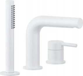 KĂĄdtöltĆ Csaptelep ĂllĂł ZuhanyzĂłval FehĂ©r 3 LyukĂș SĂĄrgarĂ©z