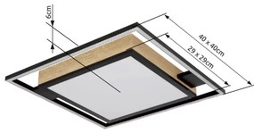 Globo 67283-40 - LED Dimmelhető mennyezeti lámpa JORRY LED/40W/230V + távirányító