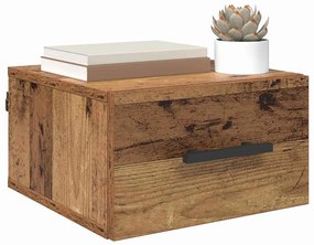 vidaXL Éjjeliszekrény Falra szerelhető Régi fa 35 x 35 x 20 cm Faanyag