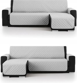 Kanapé ágytakaró sarokvédő 200 cm világosszürke steppelt ágytakaró