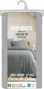 Gumis Lepedő Muszlin Szürke 140x190 Pamut