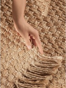 Natúr színű kétoldalas-kézi szövésű juta szőnyeg 120x170 cm Fjord – Hanse Home