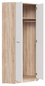 Sarok ruhásszekrény Nepo Plus 37 (szonoma tölgy + fehér) . 1098448