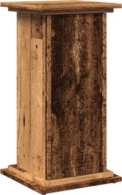 vidaXL antik fa színű szerelt fa bemutatóállvány tárolóval 31x30x60 cm