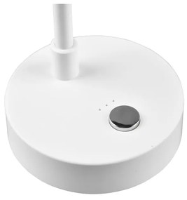 Fehér LED szabályozható asztali lámpa (magasság 28 cm) Lenny – Trio