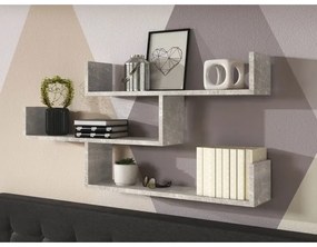 Fali polc TRIO 55x119 cm szürke