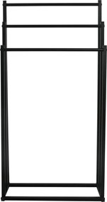 Törölközőtartó állvány, fekete, POLDO