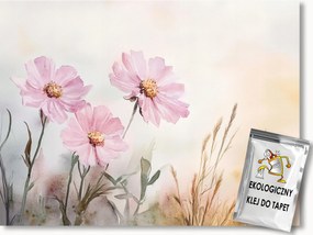 Fotótapéta Flizelina Természet Kert Rózsaszín Virágok 150x105 ragasztó