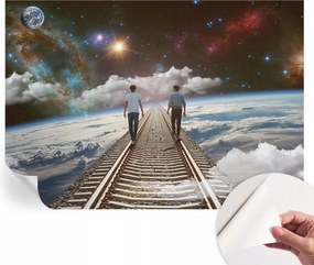 Öntapadós fotótapéta Falra 3D Loft Űrtúra 208x146 cm