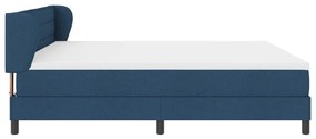 Boxspring Ágy Matraccal Kék 200x200 cm