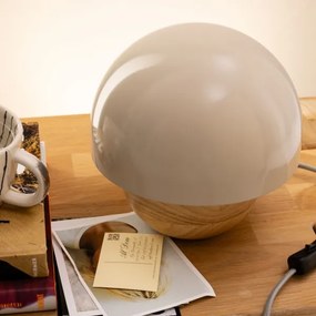 Brilliant - Asztali lámpa NALAM 1xE14/40W/230V szürke/kőris