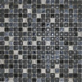 Mozaik Premium Mosaic fekete 30x30 cm fényes MOSMSK22