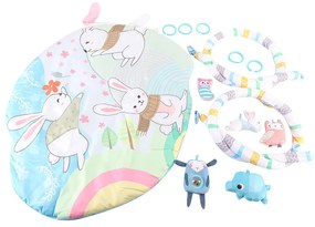 Játszószőnyeg játékhíddal, mozgó fülekkel