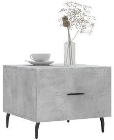 2 db betonszürke szerelt fa dohányzóasztal 50 x 50 x 40 cm