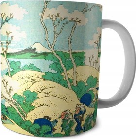 Goten-hegy bögre Shinagawa-ban a Tokaido felett Katsushika Hokusai