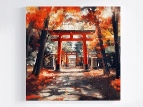 Poszter Japán Templom Kioto Torii Fushimi Inari 40x40