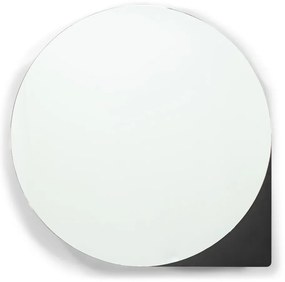 Fekete fém fali tükrös fürdőszoba szekrény 55x55 cm Sonnet – Spinder Design