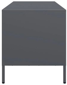 antracitszürke hidegen hengerelt acél TV-szekrény 68x39x43,5 cm