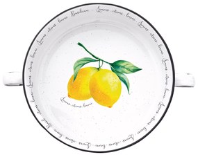 Porcelán citromos tál füllel Amalfi 16 cm