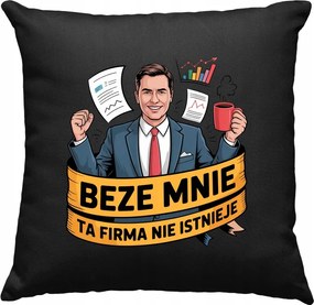 Corporate hero mem tréfa párna 1 fekete