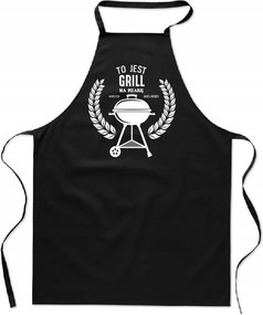 Fekete Kötény Nyomtatott vicces konyhai Grill Női
