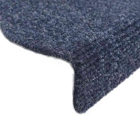 10 db öntapadós lépcsőszőnyeg 65 x 21 x 4 cm kék félkör alakú nagy