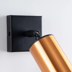 Sollux SL.1374 - Fali spotlámpa WINX 1xGU10/10W/230V fekete/réz