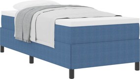 vidaXL Boxrugós ágy Kék 80 x 200 cm Bársonyos szövet