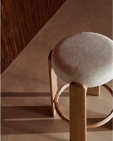 Bézs-világos natúr színű kőrisfa bárszék (ülésmagasság 65 cm) Granite – Kave Home